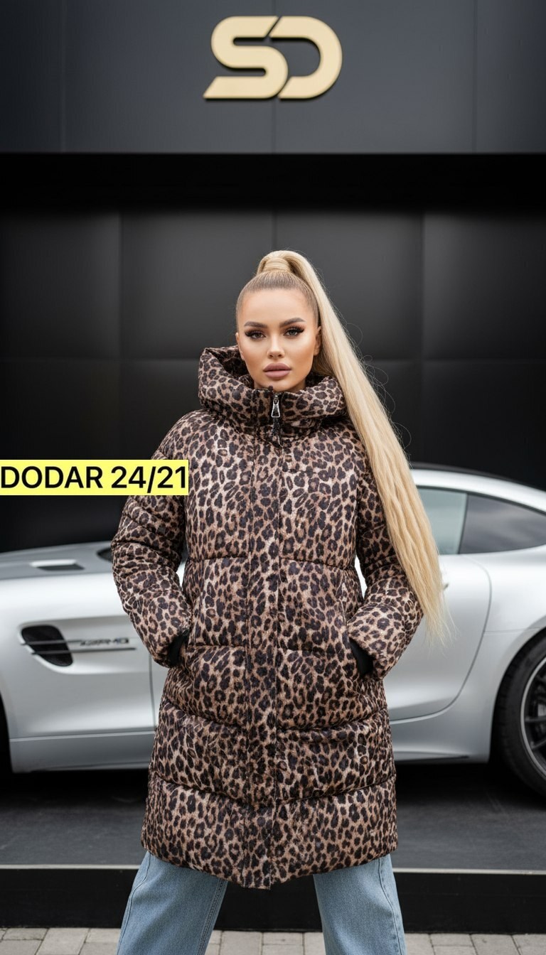 пуховик двусторонний,женская куртка,куртка зимняя,куртка леопардовая,куртка с капюшоном