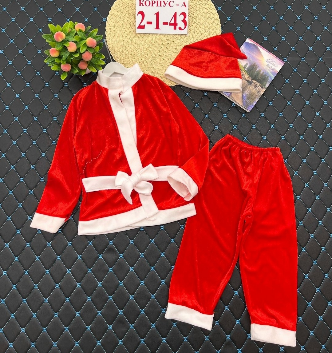 рождественские костюмы,костюм санта,костюм деда мороза детский,новогодний костюм,костюмы комплекты