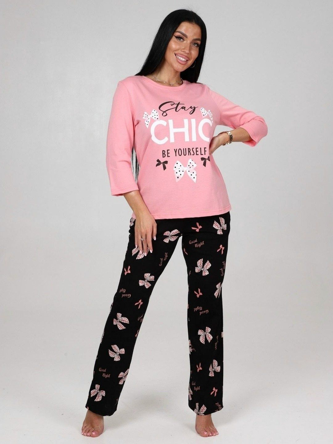 костюм домашний пижама с брюками хлопок,пижама женская розовая с брюками,пижама женская,костюм пижама с брюками,костюм трикотажный