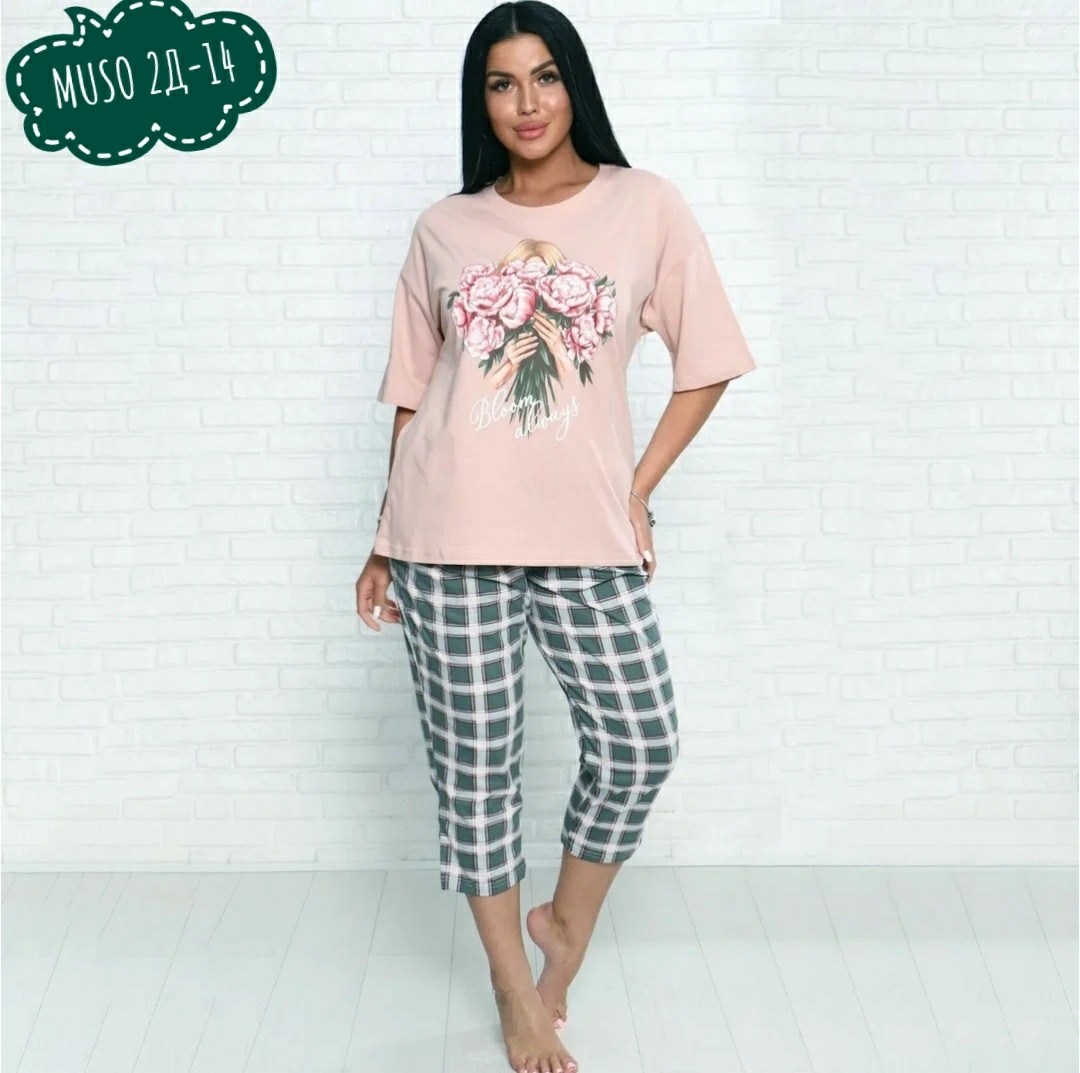 пижама с бриджами женская,пижама женская трикотажная,пижама с бриджами,пижама женская домашняя с бриджами хлопок костюм,женская пижама