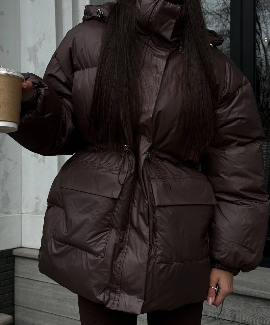 модные пуховики,куртки и пуховики женские,куртка оверсайз,куртка с поясом,пуховики оверсайз