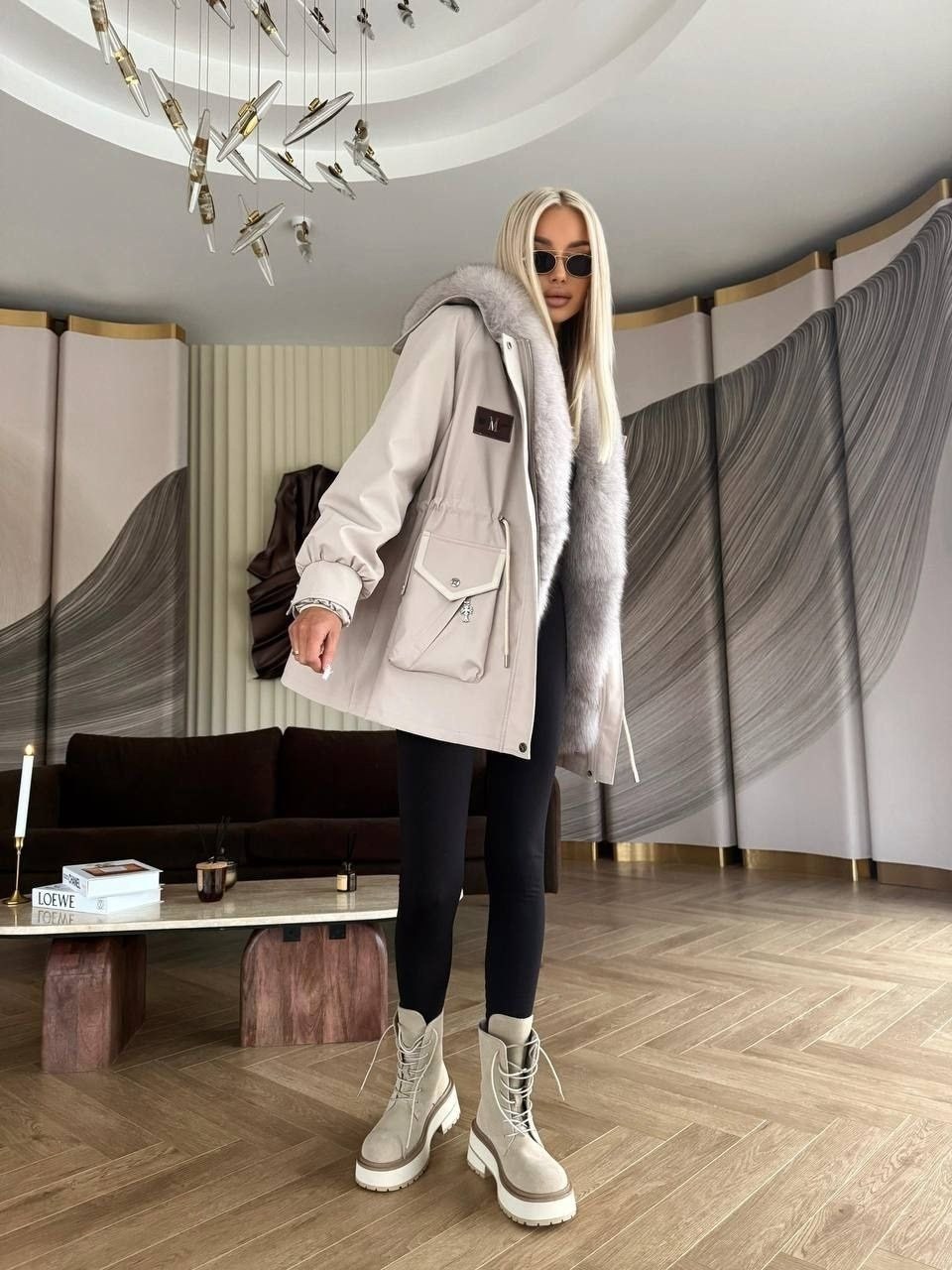 парка меховая,зимние куртки,парка женская,парка с натуральным мехом,куртка женская