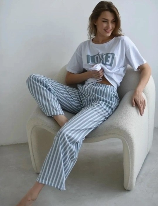женская пижама,пижама со штанами и футболкой домашняя одежда,пижама с штанами,домашний комплект с брюками,домашний комплект женский