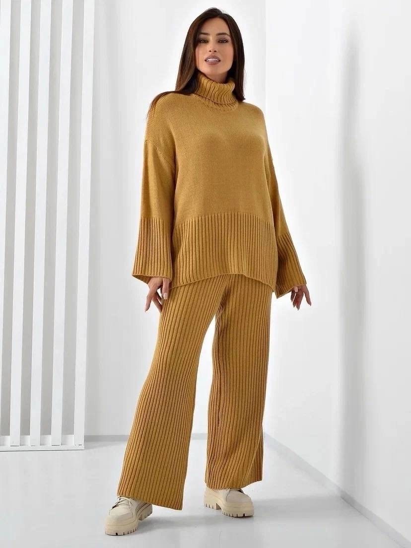 костюм вязаный брючный оверсайз,трикотажные костюмы,костюм вязаный брючный оверсайз zasberry,костюмы брючные,трикотажные костюмы женские