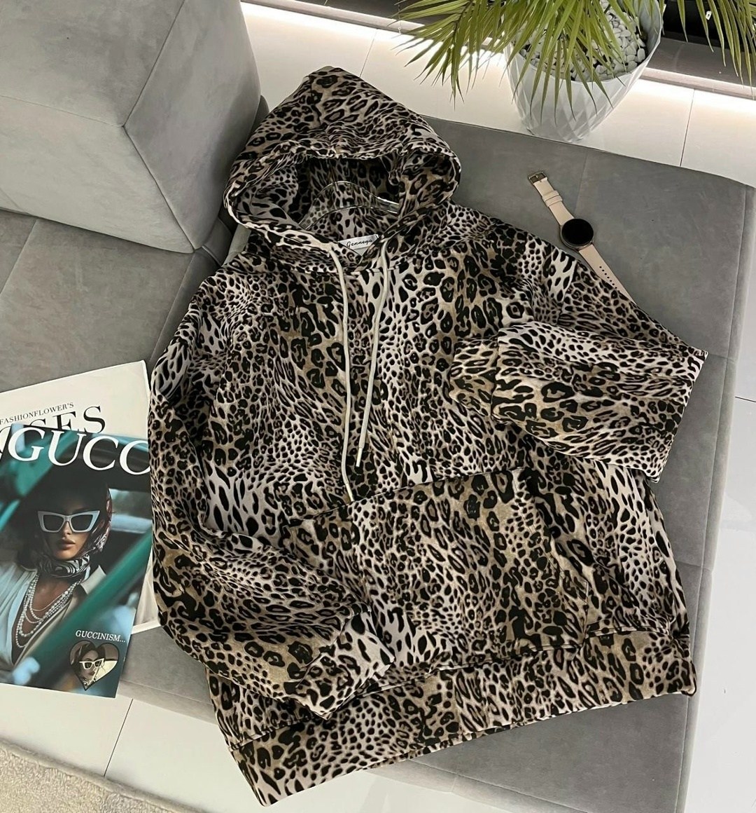 толстовки женская,шикарная толстовка,леопардовая кофта,кофта женский,толстовки с принтом