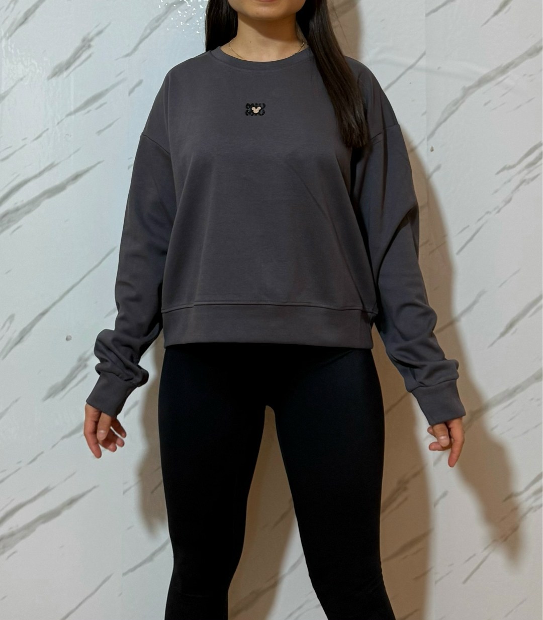 толстовка стильная,трикотажный свитшот,свитшот женская,серый свитшот,серый оверсайз свитшот