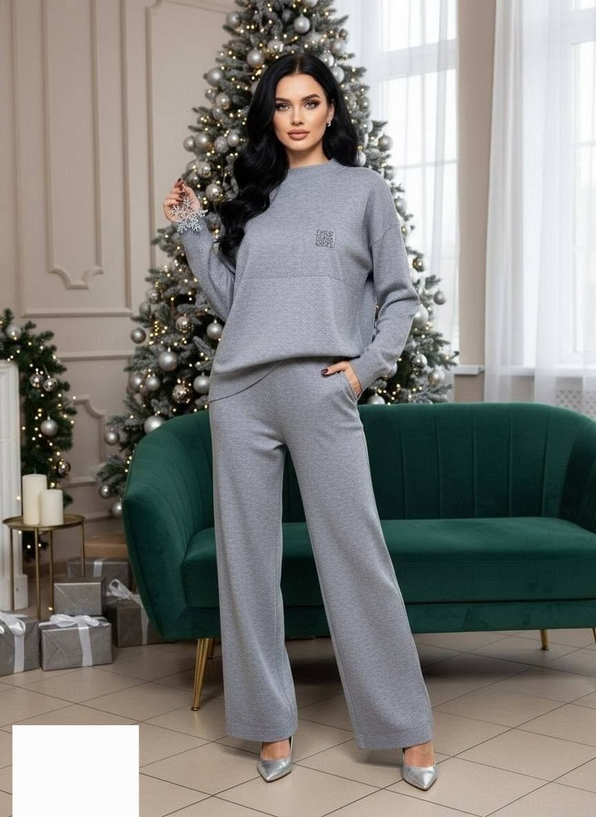 костюмы брючные,трикотажные костюмы женские,трикотажные костюмы,костюм вязаный с брюками,стильный трикотажный костюм
