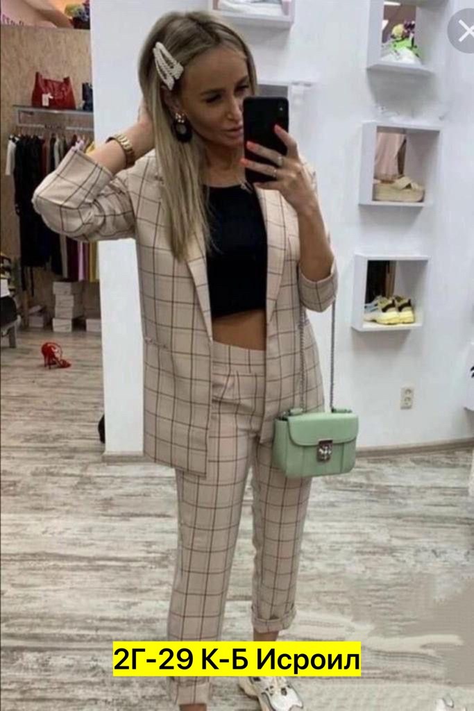 костюм в клетку женский,костюм двойка женский брючный,костюм в клетку,брючный костюм в клетку,костюмы брючные