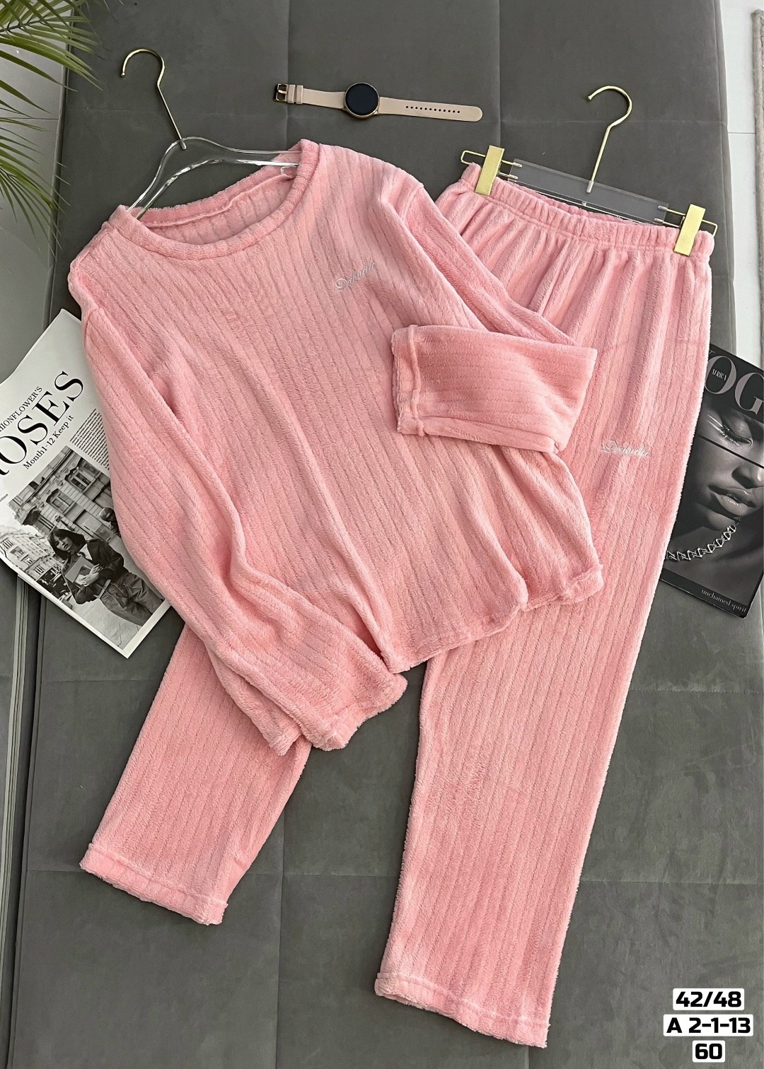 пижама женская со штанами теплая домашняя плюшевая,пижама женская теплая,теплая пижама,махровая пижама,комплект пижама