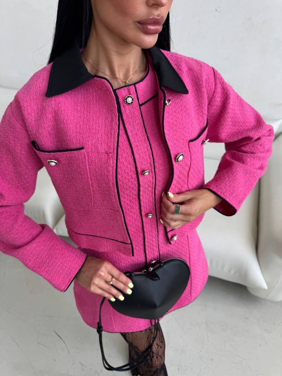 женские костюмы с юбкой,стильное пальто,юбка модная,розовый костюм