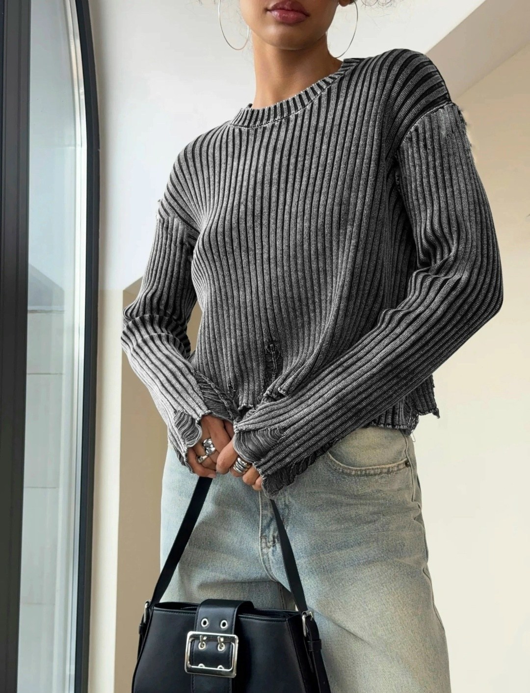 стильная кофта,модная кофта,свитер рваный,кофта вязаная,женская кофта