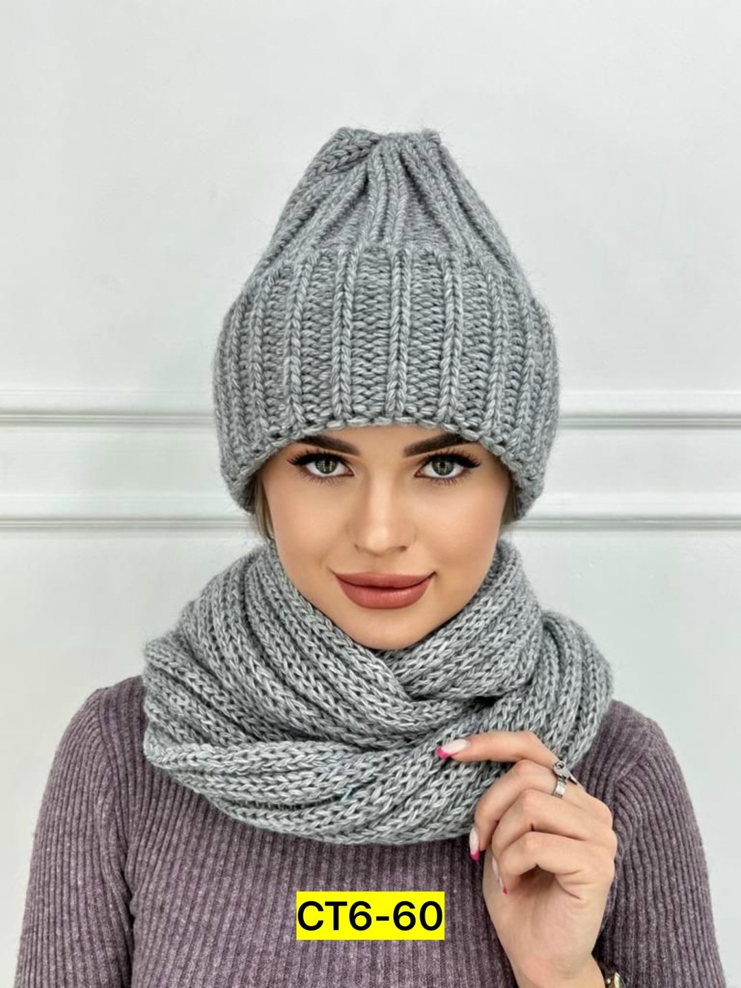 женская вязаная шапка,комплект шапки,комплект шапка снуд,комплект шапка и снуд женская,комплект шапка шарф