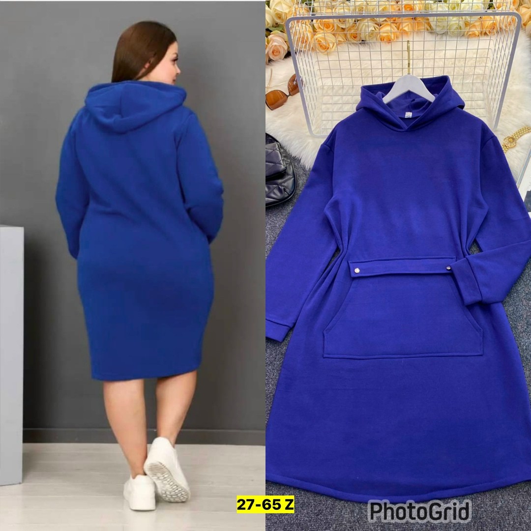 платье теплое больших размеров,платье на флисе,платье с капюшоном ,теплое платье,платье с капюшоном