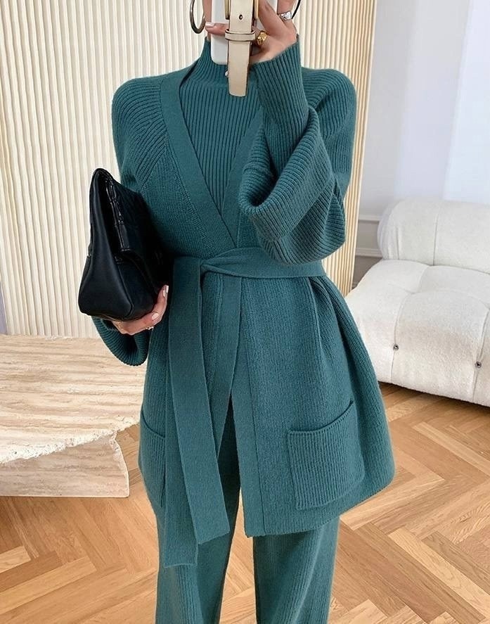 трикотажный костюм брюками,женские костюмы,повседневный вязаный костюм,трикотажные костюмы,вязаные костюмы