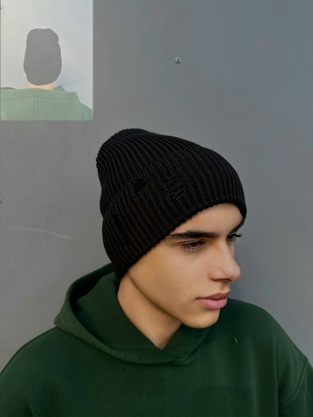 мужская шапка,шапки с отворотом,шапка бини,шапка бини мужская,шапка рваная