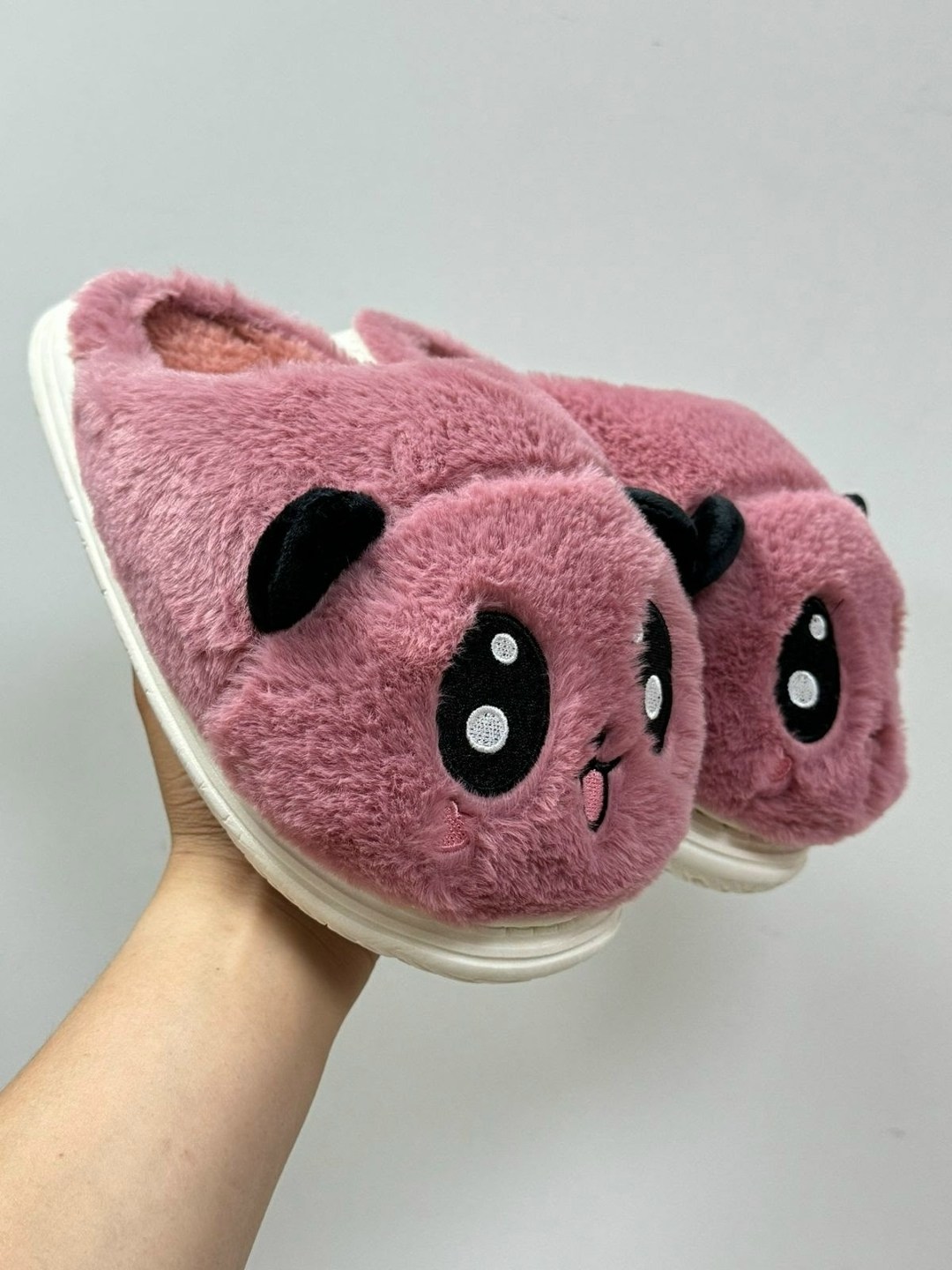 домашние тапочки,плюшевые тапочки,домашние тапочки теплые,тапки панда,тапочки мягкие