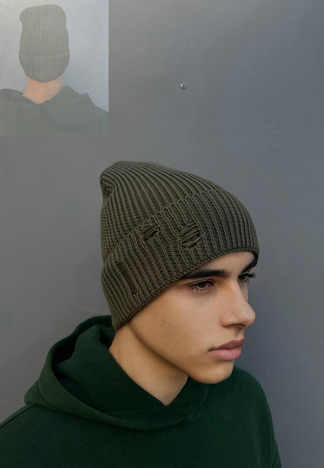 мужская шапка,шапки с отворотом,шапка бини,шапка бини мужская,шапка рваная