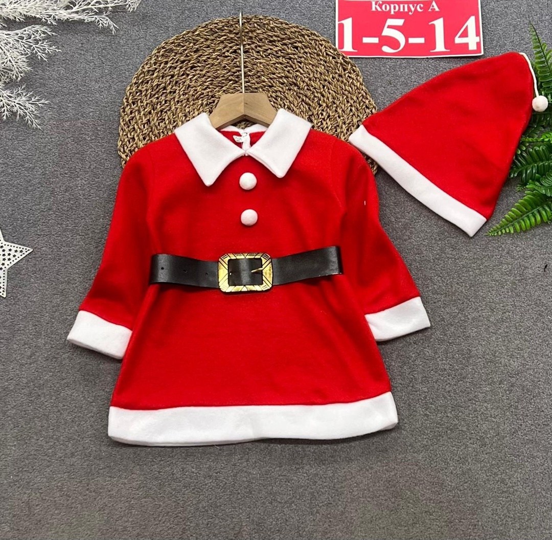 рождественские костюмы,костюм санты для девочек,костюм санта,платье новогоднее,новогодние костюмы для детей