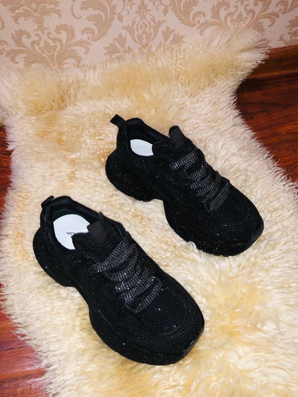кроссовки женскиe,,черные кроссовки,блестящие кроссовки, женская