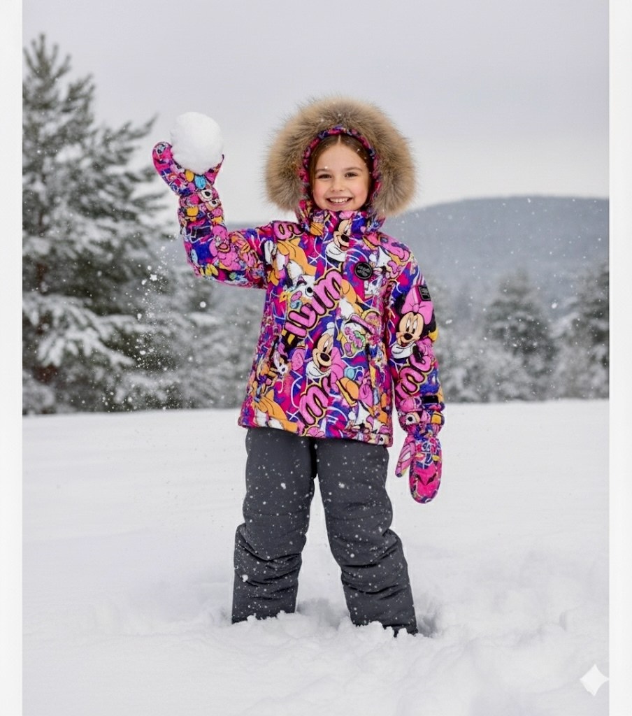 зимний костюм шалуны,зимний костюм для девочек,костюм зимний для девочки nikastyle,костюмы зимние,комплект зимний для девочек