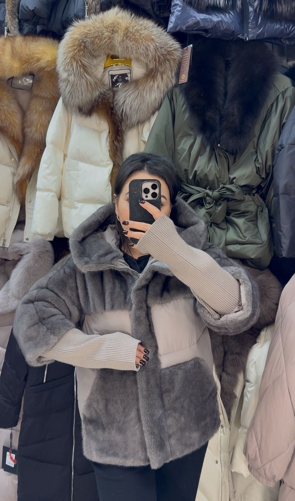 куртка женская,меховая куртка,куртка комбинированная,куртка пуховик,стильная куртка