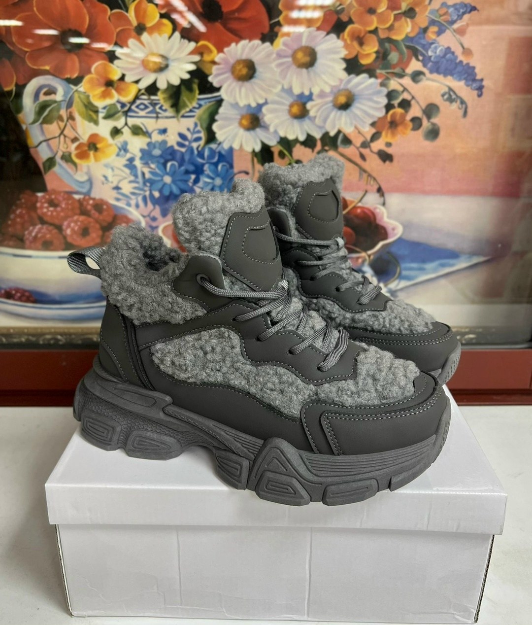 ,женские зимние кроссовки,женские кроссовки,зимние кроссовки,теплые кроссовки