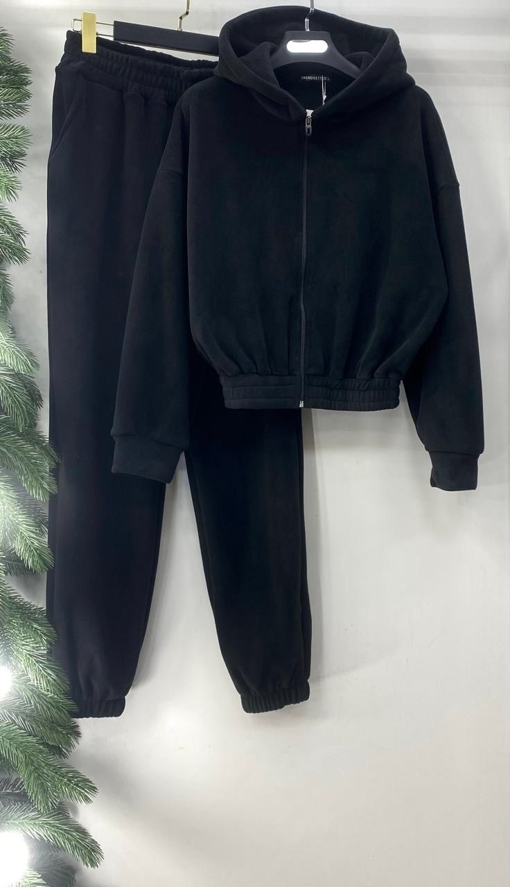 cпортивный костюм женский черный,оверсайз костюм,cпортивный костюм женский на флисе,костюм женский на флисе,cпортивный костюм оверсайз