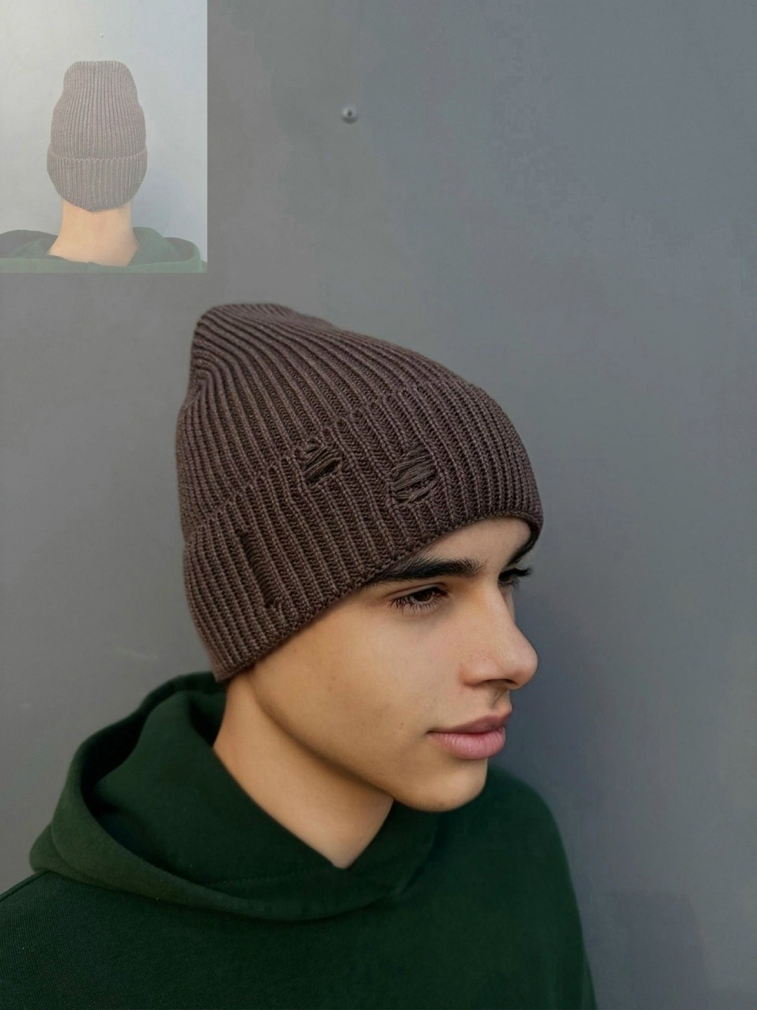 мужская шапка,шапки с отворотом,шапка бини,шапка бини мужская,шапка рваная