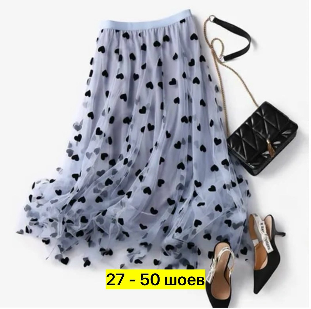 юбка женская,юбка,женская тюлевая юбка макси tigena,юбка с принтом,юбка сетка в горошек