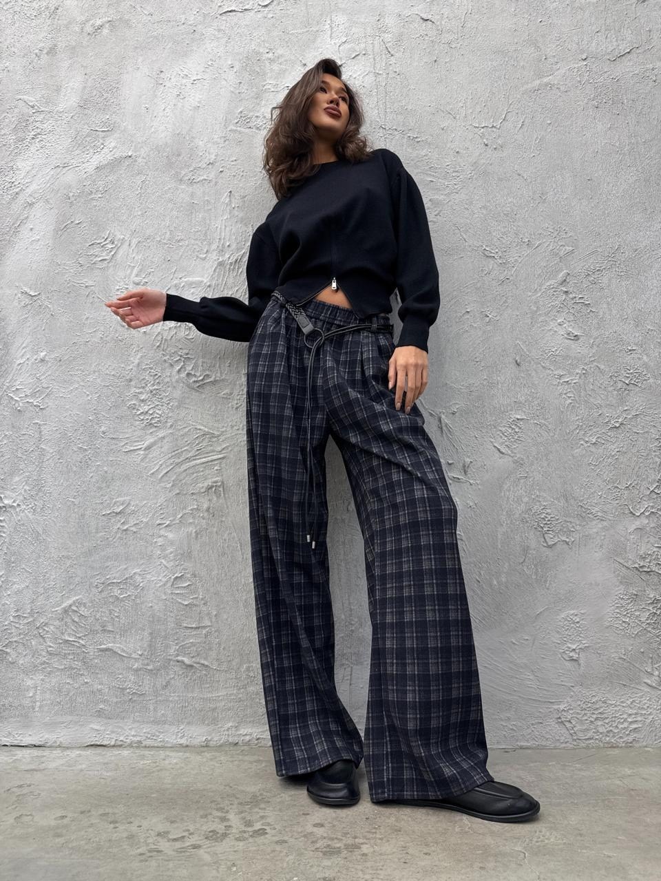 клетчатые брюки,широкие брюки в клетку,брюки в клетку,женские брюки в клетку,брюки классические