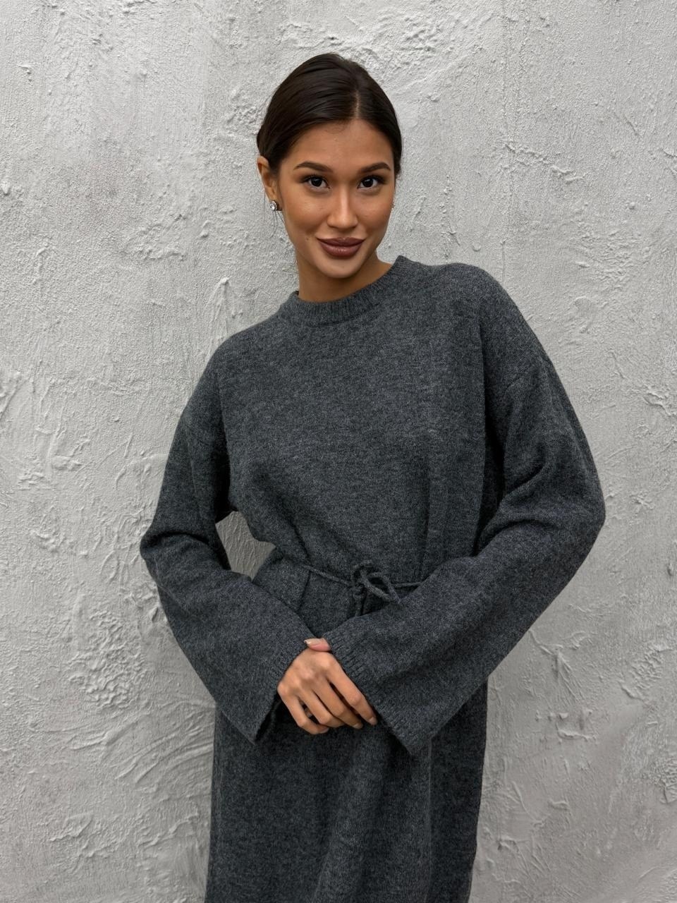 коричневое платье,трикотажное платье,вязаное платье,платье с поясом,длинное вязаное платье