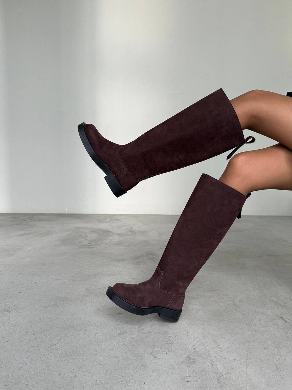 ,сапоги respect бордовые,сапоги из натуральной замши,женские сапоги,замшевые сапоги