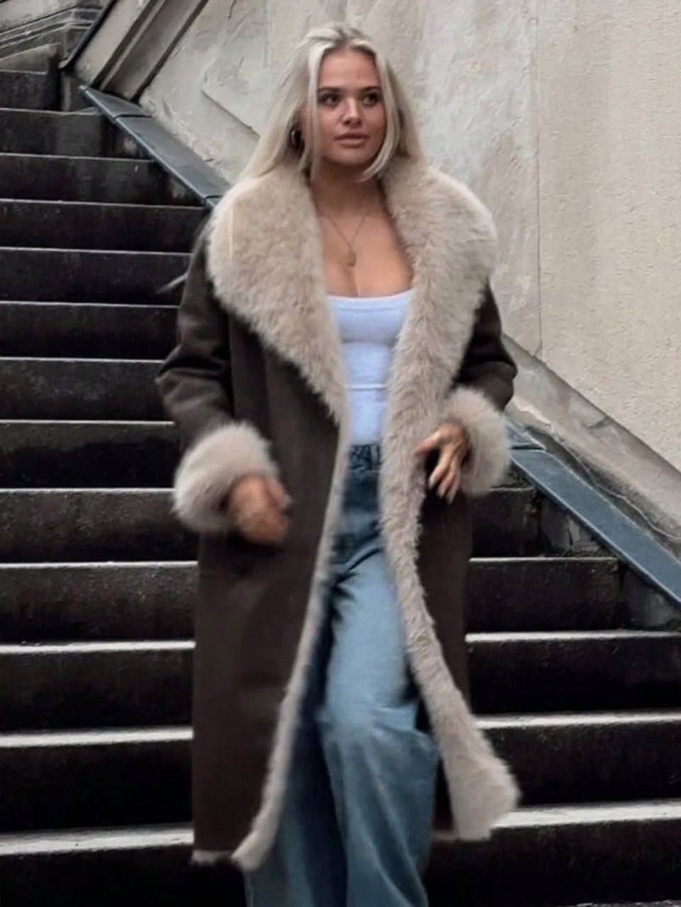 дубленка зимняя,дубленка удлиненная,модные дубленки,модные дубленки 2025-2025,пальто зимнее женское