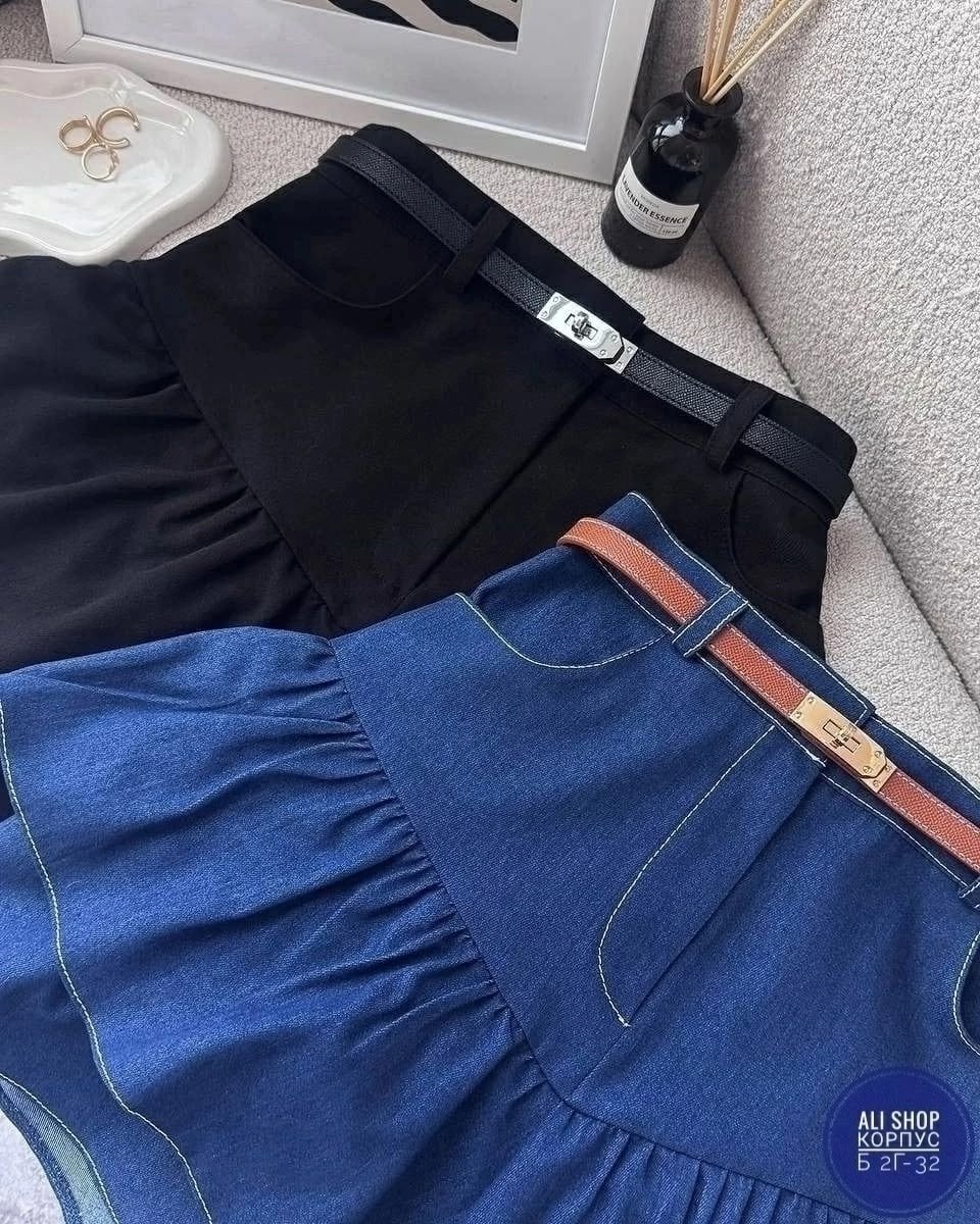 юбка джинс,юбка деним с оборками,джинсовая юбка,женские джинсовые юбки,юбка мини джинсовая