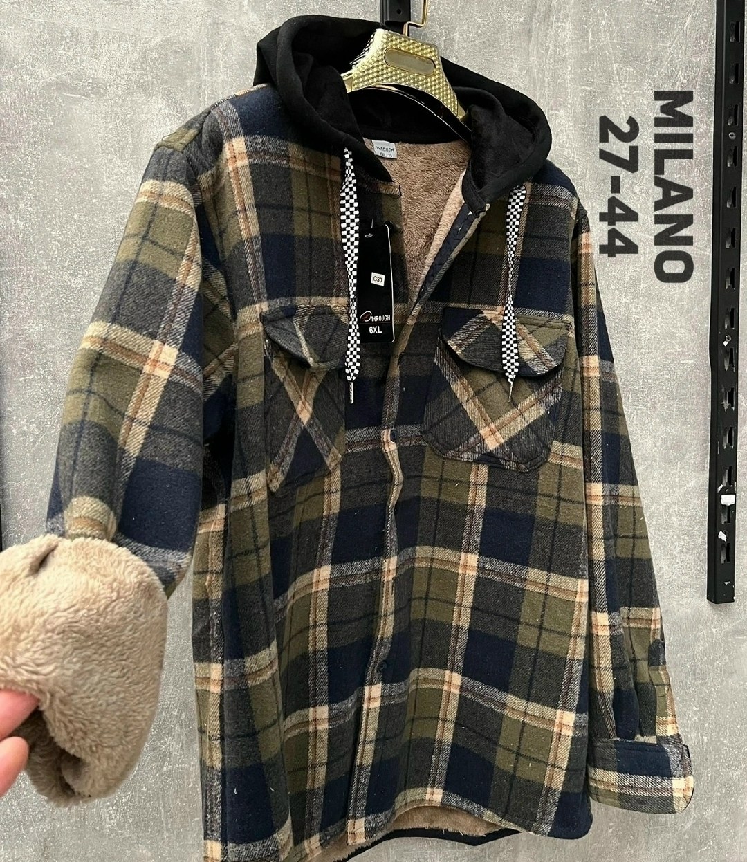 рубашка с капюшоном,теплая рубашка,рубашка на флисе,рубашка клетку с капюшоном,кофта рубашка