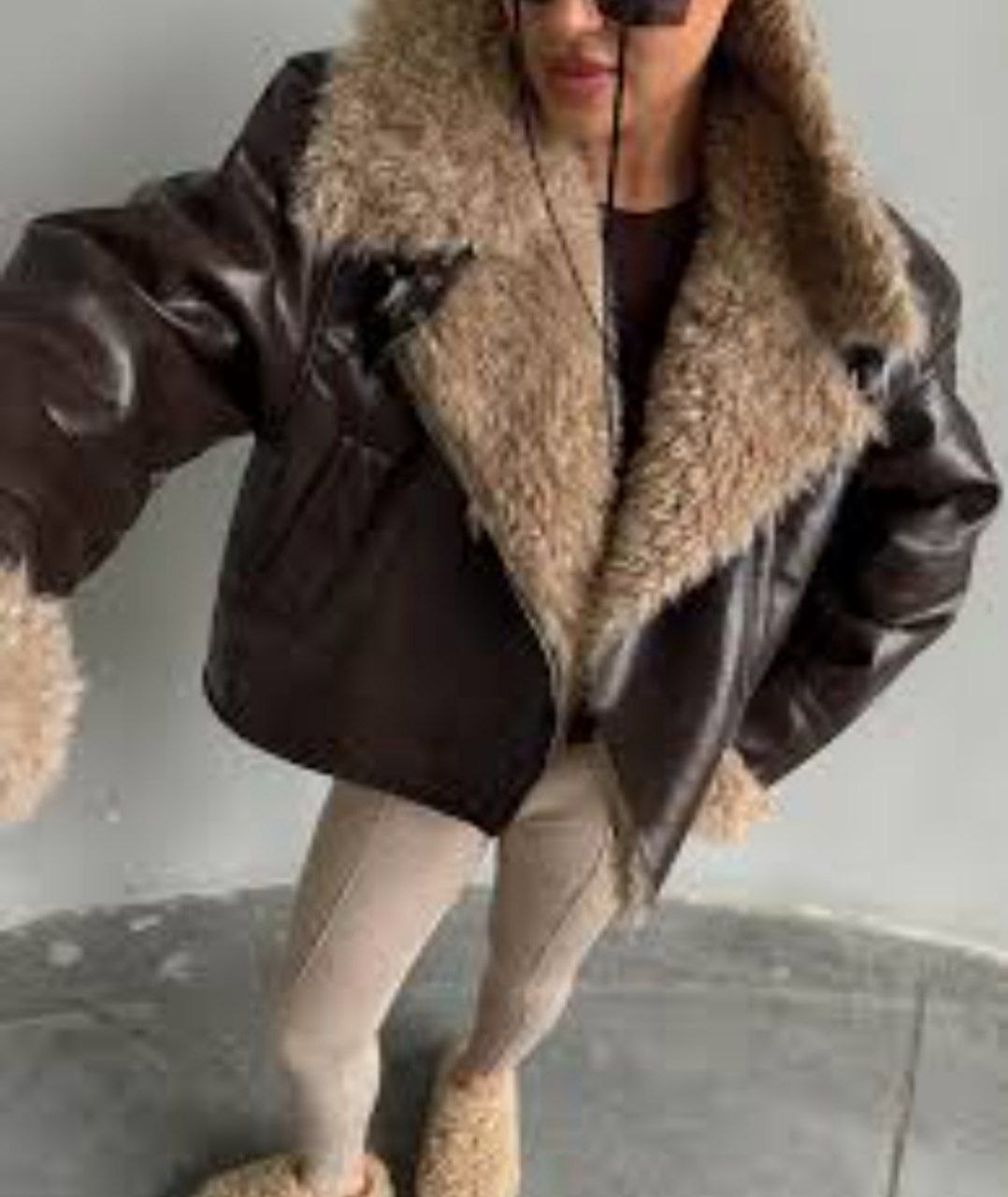 дубленка авиатор,дубленка укороченная,стильная дубленка,женская дублёнка,куртка дубленка