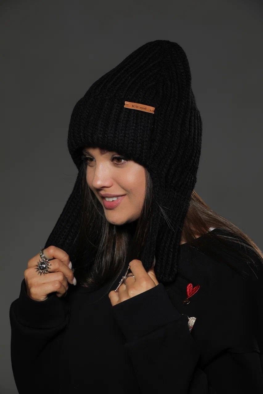 женская вязаная шапка,шапка ушанка женская вязаная,шапка женская,шапка ушанка вязаная теплая на флисе maxval,ушанка вязаная