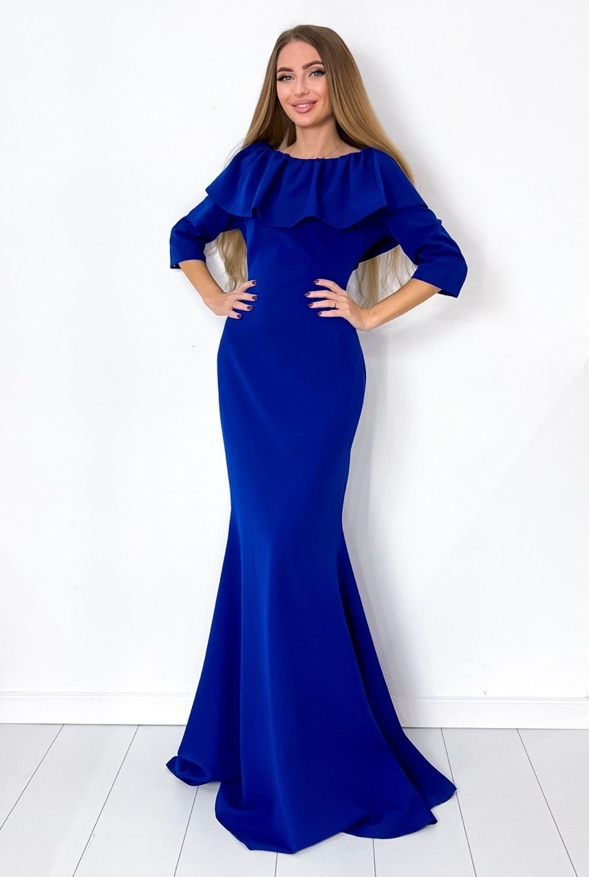 платье креп,вечерние платье,платье длинное,платье рыбка,платье