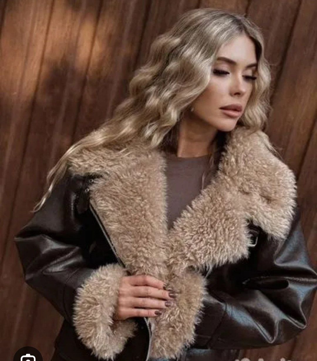 дубленка авиатор,дубленка укороченная,стильная дубленка,женская дублёнка,куртка дубленка