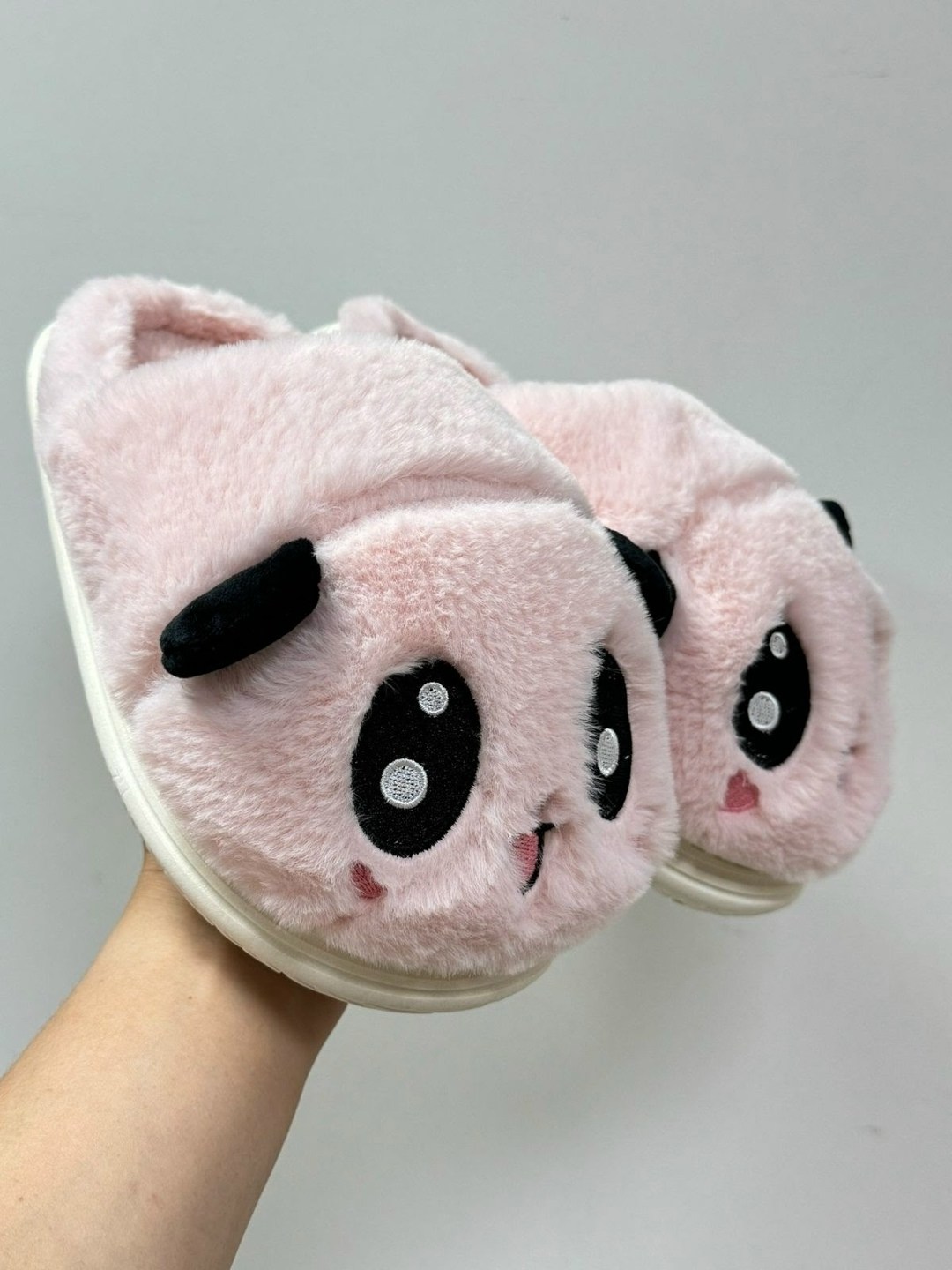 домашние тапочки,плюшевые тапочки,домашние тапочки теплые,тапки панда,тапочки мягкие