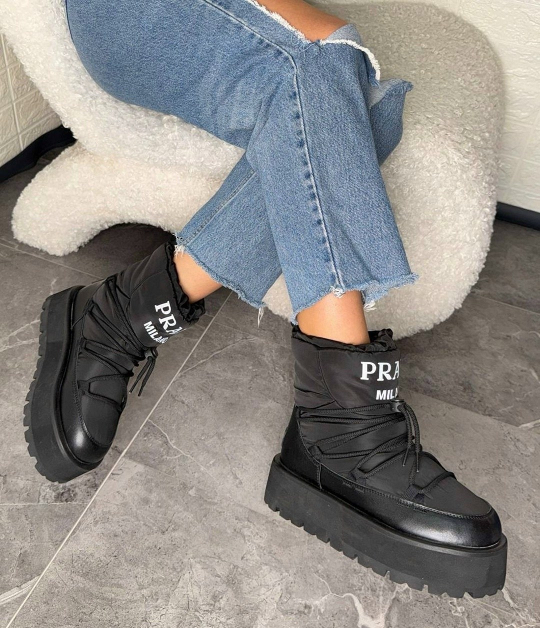 ,дутики prada,прада , женская,дутики