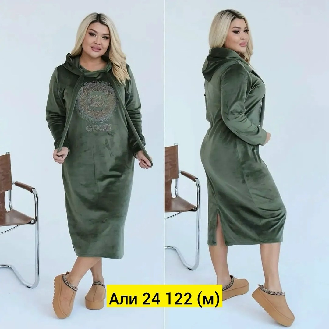 платье на флисе,платье женская,платье с капюшоном,платье велюр,женские платья больших размеров