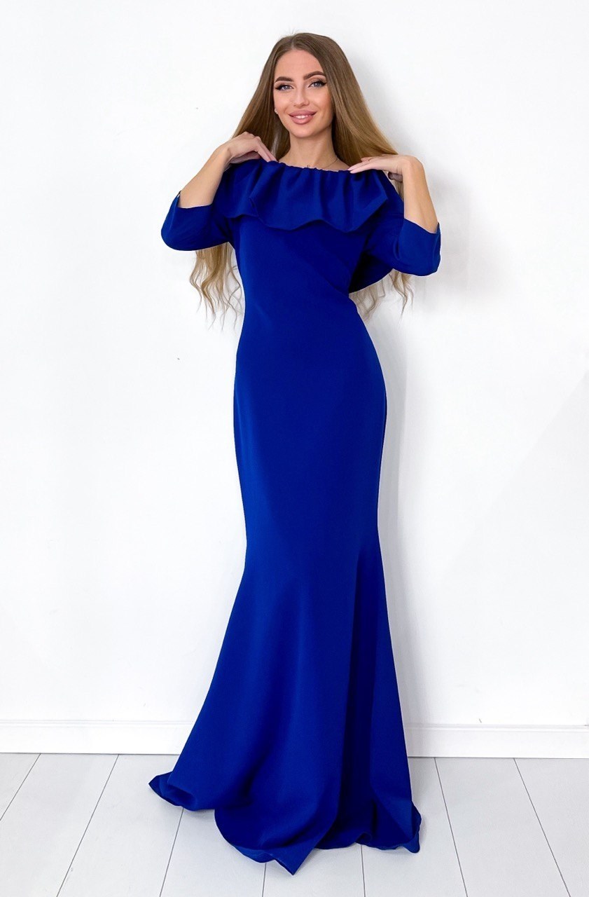 платье креп,вечерние платье,платье длинное,платье рыбка,платье