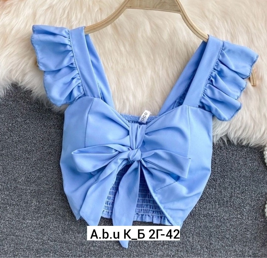 ,топ с бантом,топик,топ женский,топик с завязками