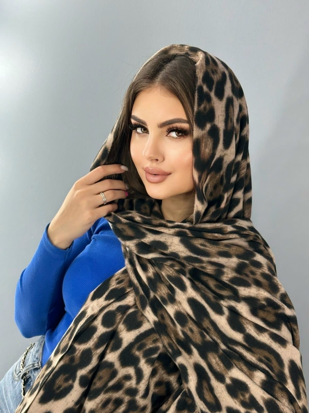 палантин леопардовый кашемир,леопардовый палантин,палантин женская теплая шарф,модные платки,платки и шарфы