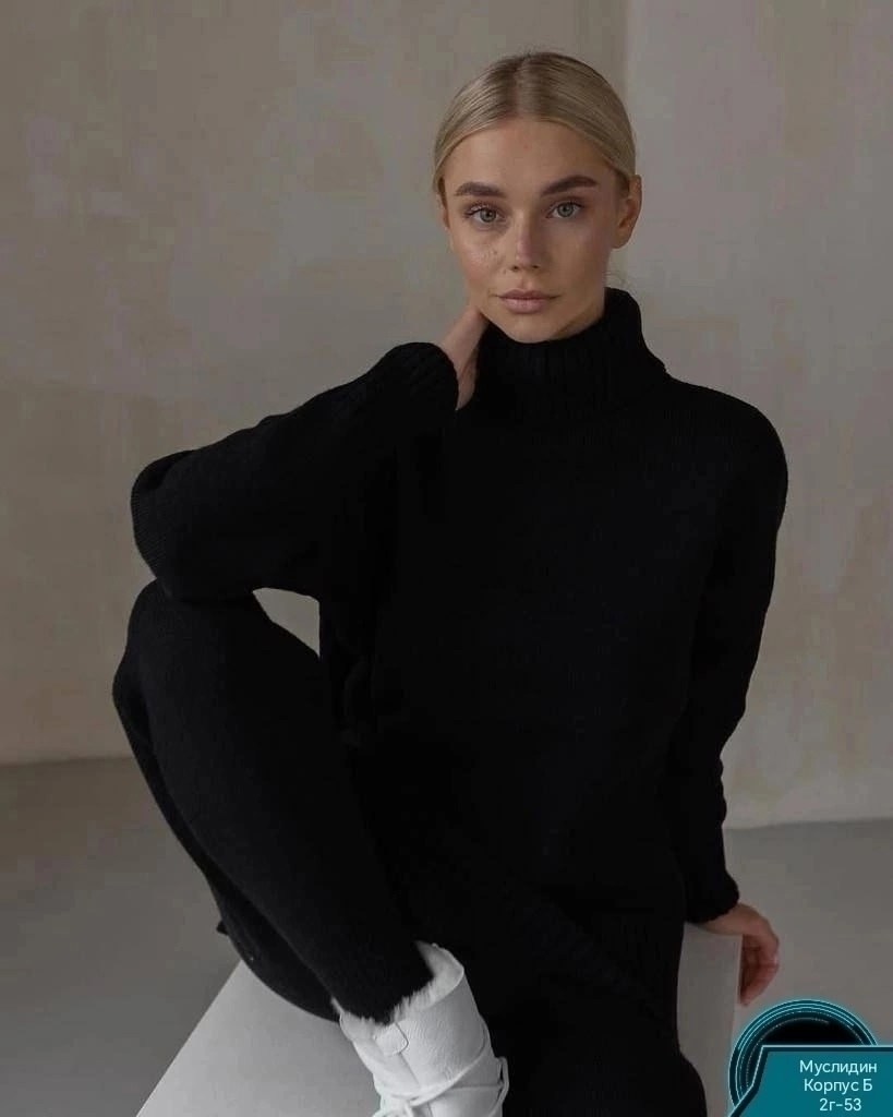 свитер с воротником,женский свитер,вязаные свитера,свитер,свитер с высоким воротником