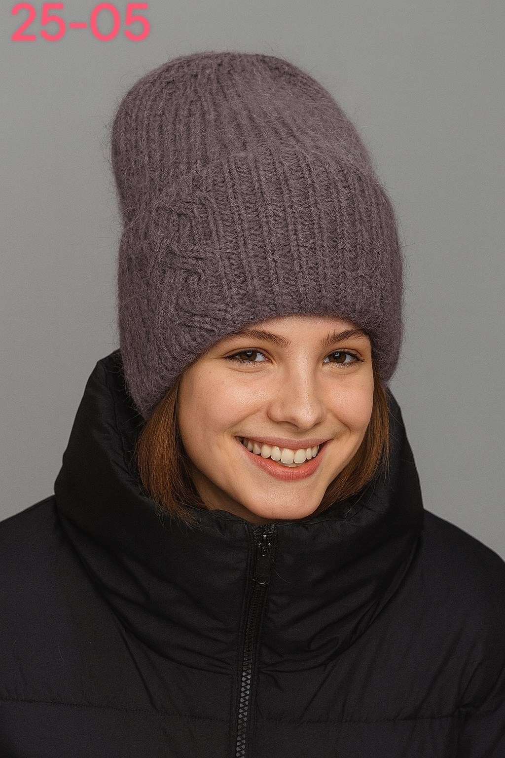 шапка женская,шапка бини женская,женская вязаная шапка,вязаная шапка,шапка с отворотом