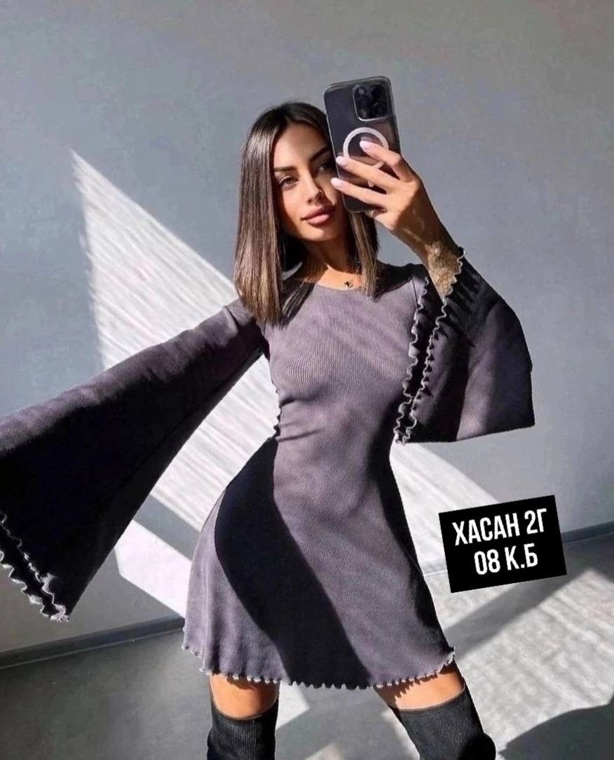 трикотажное платье мини,платье мини с рукавами,платье рукавами,женское трикотажное платье,платье женская