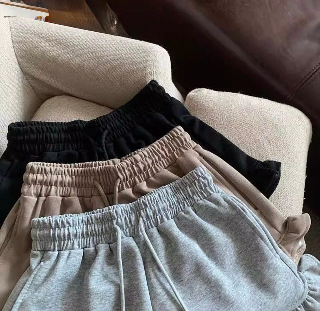 трикотажные шорты для девочки,повседневные шорты,шорты с рюшами,женские шорты,широкие шорты женские