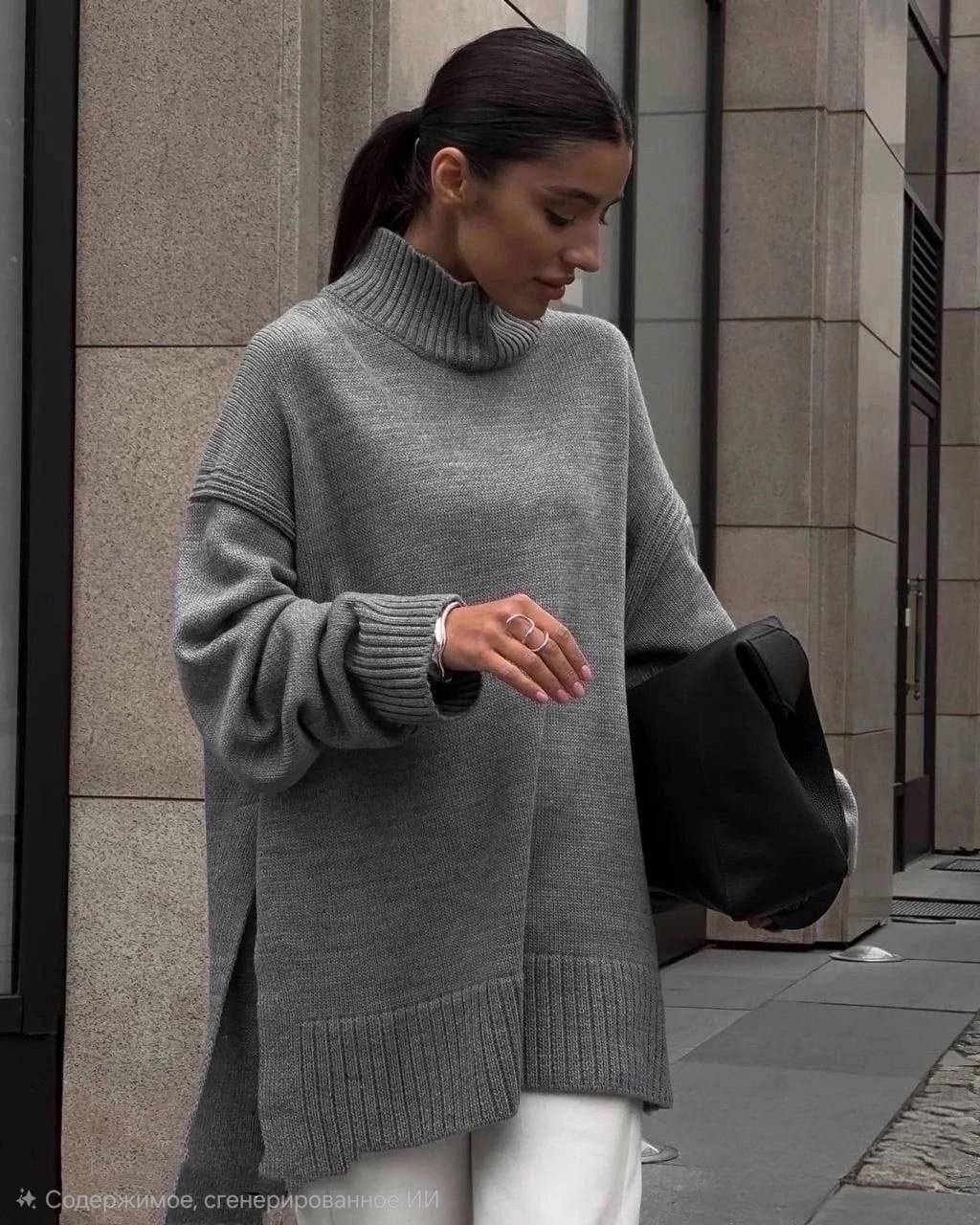 свитер в стиле оверсайз,свитер удлиненная,cвитер оверсайз,свитер женский оверсайз,модное пальто